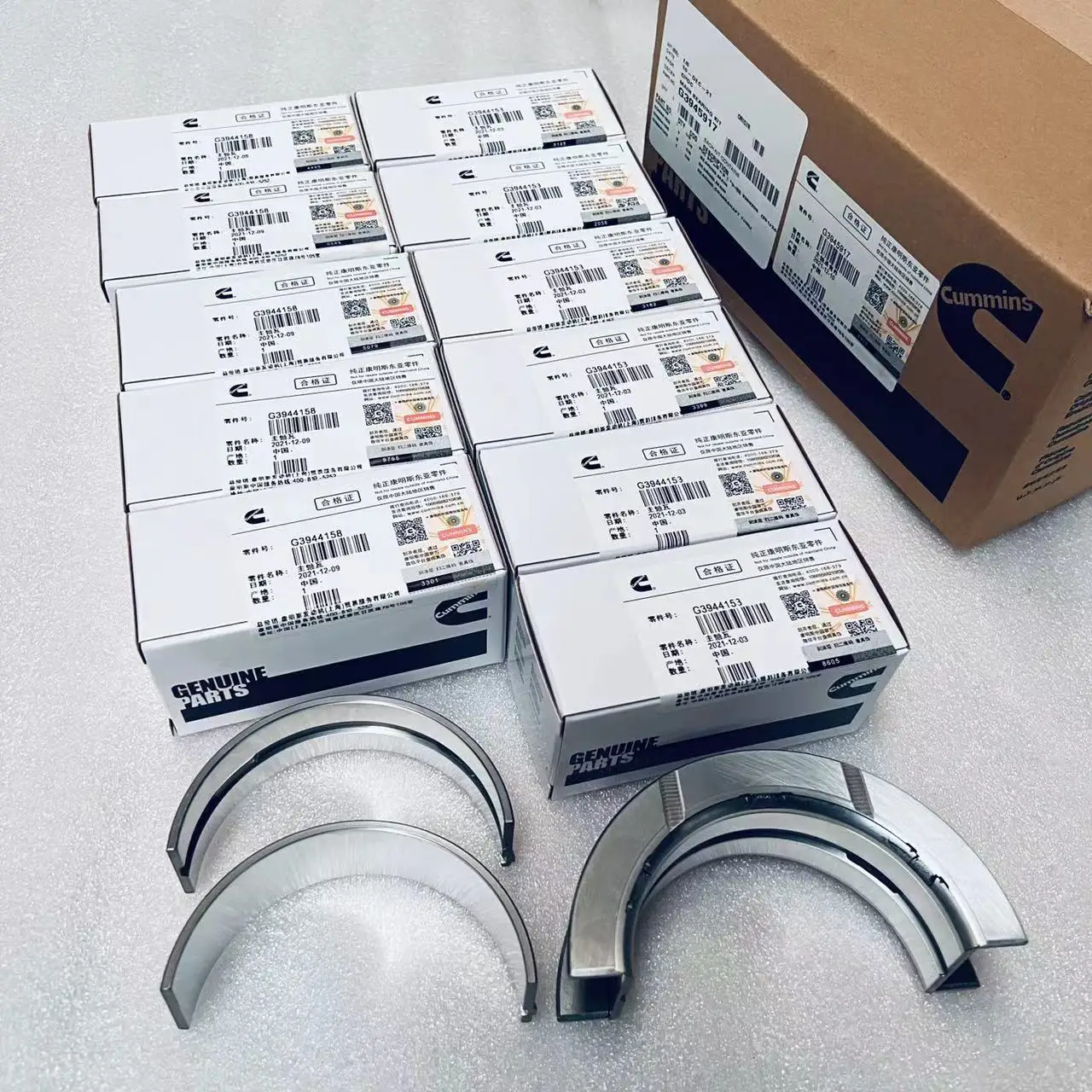6CT Cummins Main Bearing Sets C3944163 C3944153 C3944158 3944163 ...